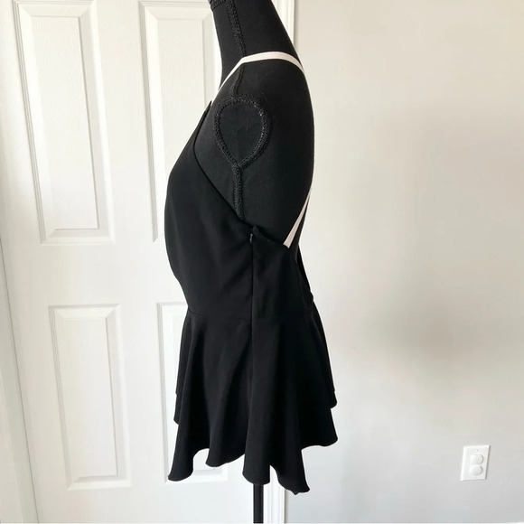 Rachel Roy Peplum Hem Open Back Tank Top - Picture 2 of 13